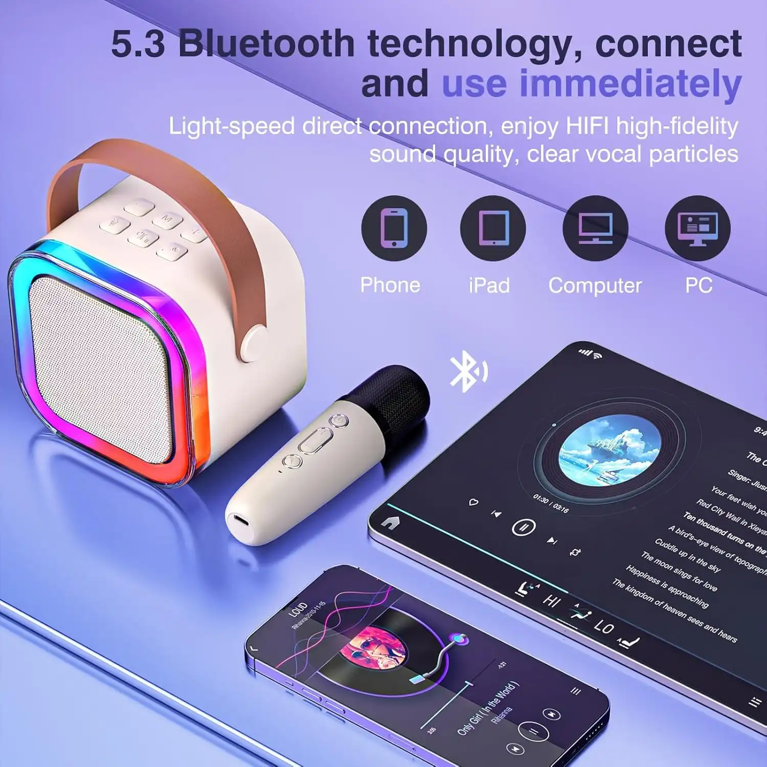 5.1 Wireless Karaoke Speaker- K12